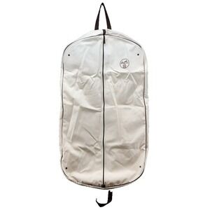 Hermes Canvas Garment Bag Medium White Foldable Zipper Travel Storage 42x24